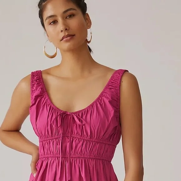 Anthropologie En Saison Sleeveless Scoop-Neck Midi Dress - Picture 15 of 17